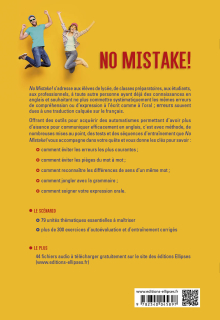 No mistake! Comment éviter les pièges de l'anglais à l'écrit et à l'oral ? (avec exercices corrigés et fichiers audio) B1-B2