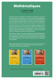 Mathématiques - Classe de cinquième - Pour ceux qui veulent comprendre
