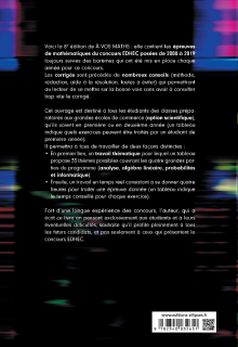 A vos maths ! 12 ans de sujets corrigés posés au concours EDHEC de 2008 à 2019 - ECS - 8e édition