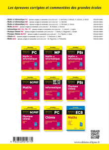 Maths et informatique. PSI. Annales corrigées et commentées. Concours 2015/2016/2017