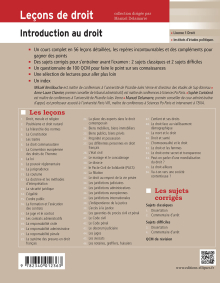 Leçons d’Introduction au droit, 2e édition