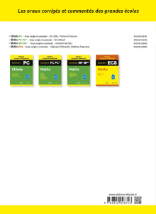 Oraux corrigés et commentés de mathématiques PC-PC*