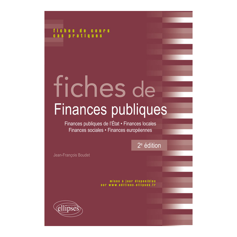 Fiches de Finances publiques - 2e édition
