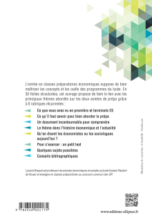 Economie, Sociologie et Histoire (ESH). Réussir son entrée en prépa ECE1-ECE2 en 30 fiches