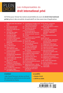 Les indispensables du droit international privé