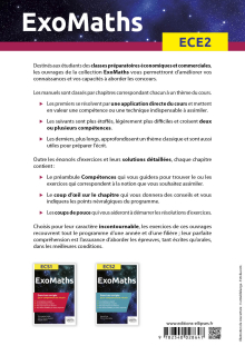 Maths ECE2 - Exercices corrigés pour comprendre et réussir