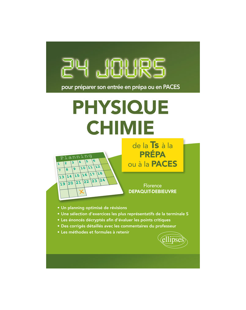 Physique-chimie - 24 jours pour préparer son entrée en prépa