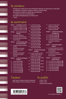 Fiches d'Introduction historique au droit privé et et au droit public