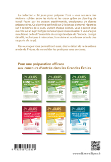 Physique-chimie 24 jours pour préparer l’oral du concours CCINP (ex CCP) - Filière MP - 2e édition actualisée