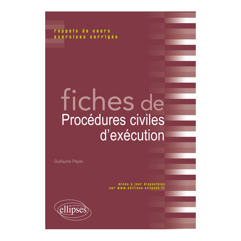 Fiches de Droit de procédures civiles d’éxécution