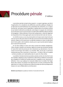 Procédure pénale - 3e édition