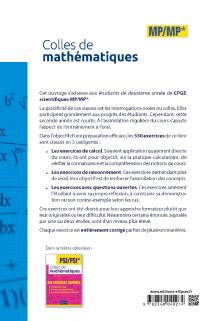 Colles de mathématiques - MP/MP*