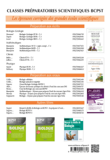 Chimie. Problèmes corrigés posés au concours voie B Agro-Véto (ENSA et ENV) de 2012-2016 - Tome 2