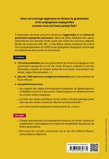 Espagnol. Grammaire en cartes mentales avec exercices corrigés et commentés. B1-C1