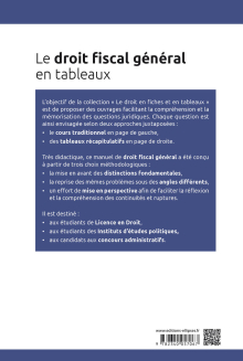 Le droit fiscal général en tableaux - 2e édition