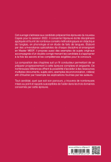 CAPES Anglais. Épreuve écrite disciplinaire appliquée. Session 2022 - Préparation et sujets corrigés