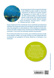 Grammaire et stylistique - Agrégation de lettres 2022