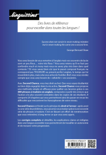 Second Chance - B1-B2 - Se remettre à l'anglais - 480 phrases-clés à traduire, corrigées et commentées