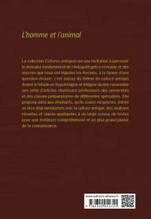 Cultures antiques. L'homme et l'animal.