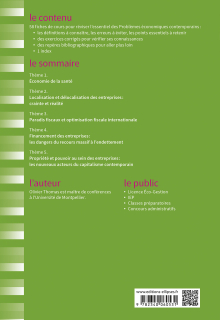 Fiches de Problèmes économiques contemporains