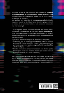 A vos maths ! 12 ans de sujets corrigés posés au concours EDHEC de 2010 à 2021 - ECE - 9e édition
