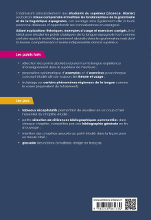 Espagnol. Grammaire et linguistique. Les fondamentaux à maîtriser dans le supérieur. (Avec exercices corrigés) B2-C1