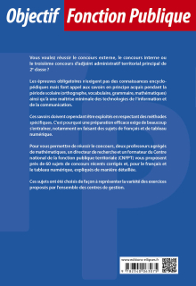 Annales corrigées du concours d'adjoint administratif territorial principal de 2e classe - 5e édition