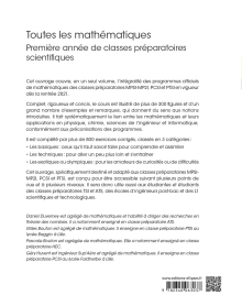 Toutes les mathématiques Première année de classes préparatoires scientifiques - 3e édition