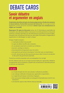 Debate cards - Savoir débattre et argumenter en anglais. B1-C1. - 2e édition