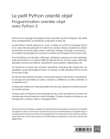 Le petit Python orienté objet - Programmation orientée objet avec Python 3