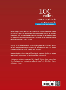 100 colles de culture générale et de philosophie. Méthode et corrigés commentés. Prépas commerciales et littéraires
