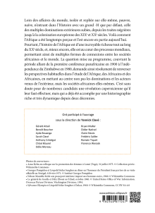Les sociétés africaines et le monde : une histoire connectée (1900-1980) - Question à l'Agrégation d’histoire. Session 2023