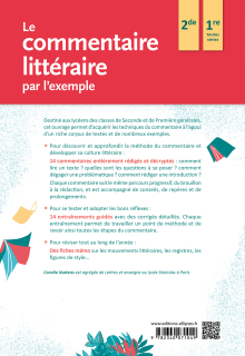 Le commentaire littéraire par l'exemple - Nouvelle édition - 2e édition