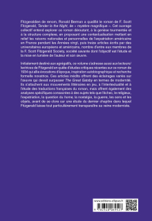 Agrégation anglais 2023. F. Scott Fitzgerald. Tender is the Night
