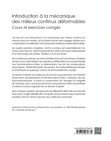 Introduction à la mécanique des milieux continus déformables - Cours et exercices corrigés