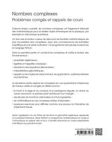 Nombres complexes - Problèmes corrigés et rappels de cours