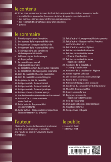 Fiches de droit de la responsabilité civile extracontractuelle - À jour au 1er août 2022 - 2e édition