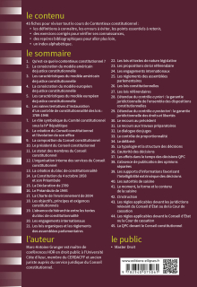 Fiches de contentieux constitutionnel