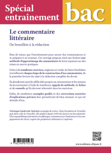 Spécial entraînement. Le commentaire littéraire.  Du brouillon à la rédaction - BAC 1re toutes séries
