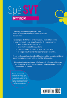 Spé SVT - Terminale - Cours synthétique et visuel avec flashcards et annales corrigées