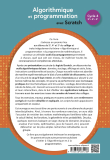 Algorithmique et programmation avec Scratch - Cycle 4 (5e - 4e - 3e) - 2e édition