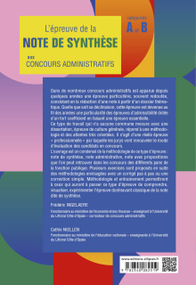 L'épreuve de la note de synthèse aux concours administratifs - Méthodologie et exercices corrigés