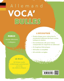 Allemand Voca'Bulles A1-A2 - Mémoriser le vocabulaire allemand autrement