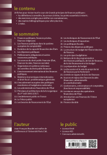 Fiches de Grands principes de finances publiques - 3e édition