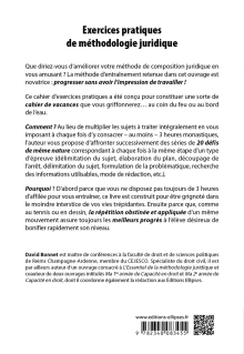 Exercices pratiques de méthodologie juridique - 2e édition
