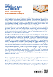 Outils mathématiques pour l'économie : Prérequis pour la licence - Cours, exercices corrigés et applications économiques