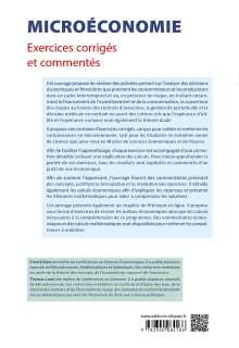 Microéconomie. Exercices corrigés et commentés. L3 & Master