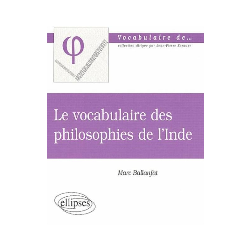 Le vocabulaire des Philosophies de l'Inde