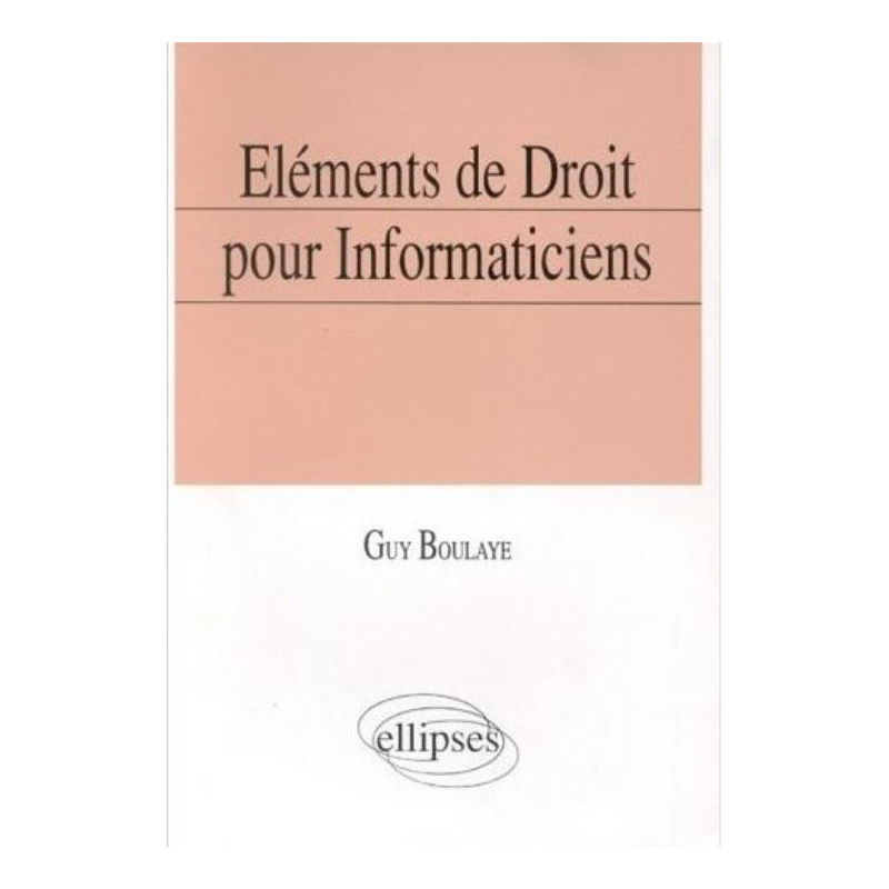Éléments de droit pour informaticiens