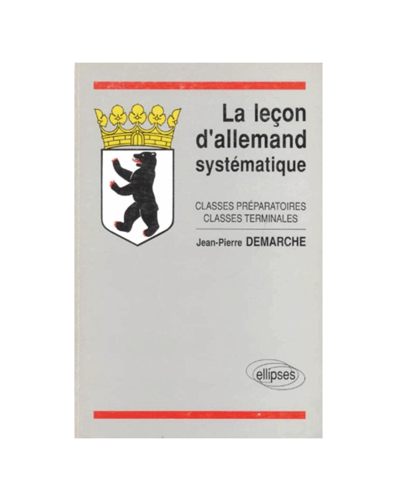 leçon d'allemand systématique (La)